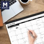 AT-A-GLANCE Desk Calendar 2023, Office Desk Pads, Monthly, 21-3/4" x 17", Large, Ruled Blocks, 3 Pack (AZSK2400) - Image 2